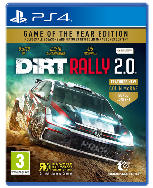 PS4: PS4 mäng Dirt Rally 2.0 Game Of The Year Ed..